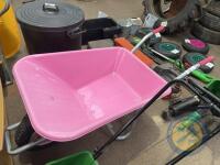 90L pink wheelbarrow - 2