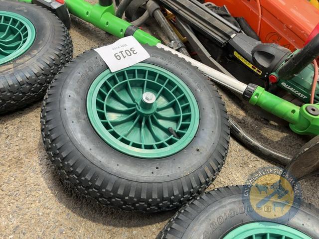 spare wheelbarrow wheel - green