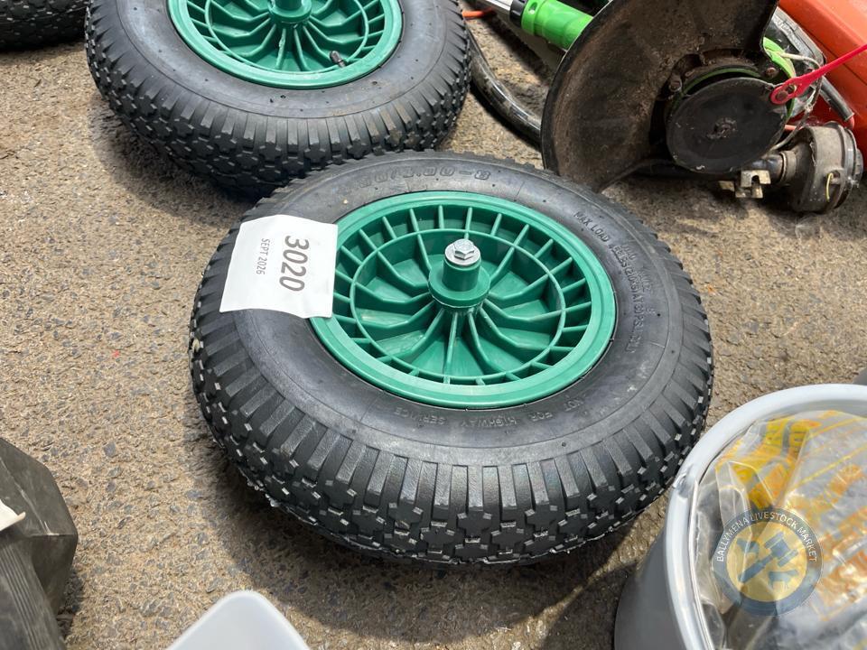 spare wheelbarrow wheel - green