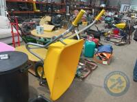 HD Yellow plastic wheel barrow