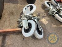 6x 6 inch castor wheels