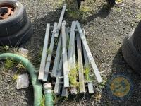 11x Galvanised Gate Posts