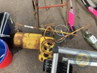 Yellow Oil Pump & Tank
