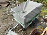 Car Gardening Trailer with Cover - 3