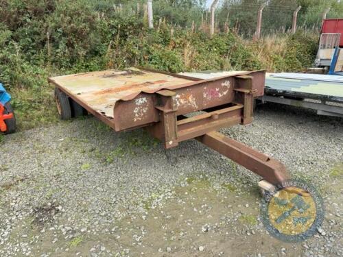 16ft Flat Single Axle Trailer