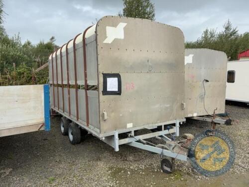 Ifor Williams 14x6'6 Demountable Livestock Trailer. No Decks