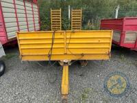 Yellow Low Loader 20ft Long Hydraulic Ramps 18' Tyres Recently Fitted New Brakes - 2