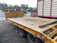 Yellow Low Loader 20ft Long Hydraulic Ramps 18' Tyres Recently Fitted New Brakes - 8