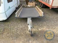 Single Axle Flat Trailer with Sides and Stockboard Floor - 2