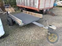 Single Axle Flat Trailer with Sides and Stockboard Floor - 3
