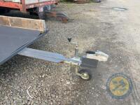 Single Axle Flat Trailer with Sides and Stockboard Floor - 4