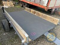 Single Axle Flat Trailer with Sides and Stockboard Floor - 5