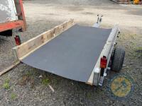 Single Axle Flat Trailer with Sides and Stockboard Floor - 6