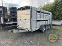 Ifor Williams 14x6 Triaxle Livestock Trailer 2018 with Sheep Decks, Fold Down Front, Tank & Cattle Gate
