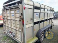 Ifor Williams 14x6 Triaxle Livestock Trailer 2018 with Sheep Decks, Fold Down Front, Tank & Cattle Gate - 5
