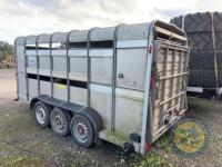 Ifor Williams 14x6 Triaxle Livestock Trailer 2018 with Sheep Decks, Fold Down Front, Tank & Cattle Gate - 10