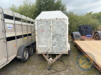 Tandem Axle Box Cattle Trailer with 2x Spare Tyres - 2