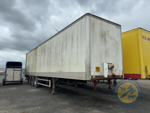 45ft Triaxle Box Van Dry Trailer