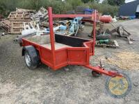 Heavy Build All Steel 6x4 Car Trailer with Lights, Jockey Wheel & Spare Wheel