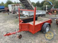 Heavy Build All Steel 6x4 Car Trailer with Lights, Jockey Wheel & Spare Wheel - 3
