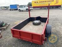 Heavy Build All Steel 6x4 Car Trailer with Lights, Jockey Wheel & Spare Wheel - 5