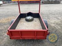 Heavy Build All Steel 6x4 Car Trailer with Lights, Jockey Wheel & Spare Wheel - 6
