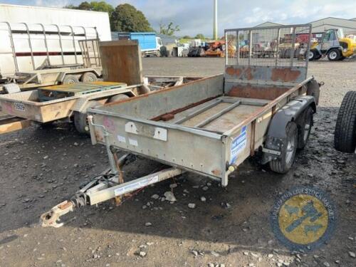10x5 Ifor Williams Plant Trailer with Chequered Floor