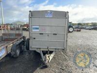 14ft Triaxle Cattle Trailer with Lights & Brakes, Sheep Decks & Dividing Gates - 2