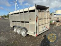14ft Triaxle Cattle Trailer with Lights & Brakes, Sheep Decks & Dividing Gates - 5