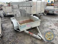 Single axle plant trailer