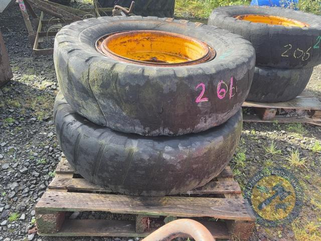 4x 16.9 R24 Tyres & Rims