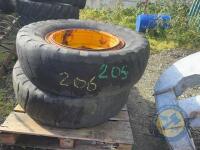 4x 16.9 R24 Tyres & Rims - 3