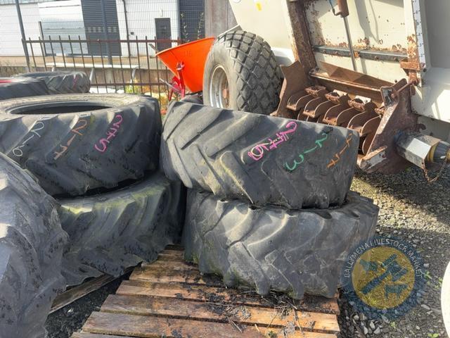 4x JCB D2 Minery Tyres