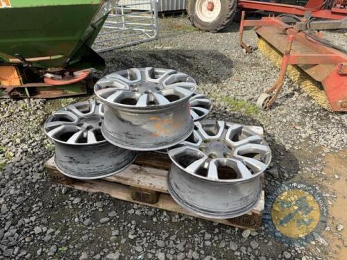 4 Alloy Rims for Ford Ranger with Pressure Sensor