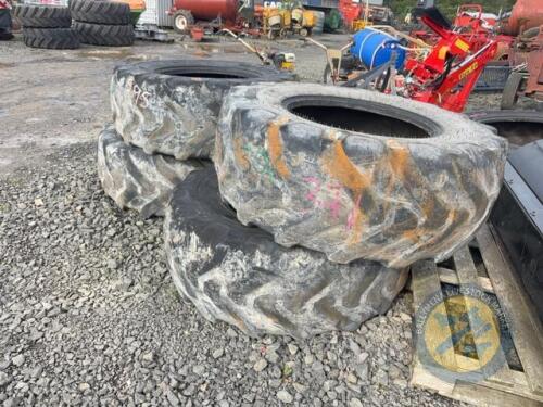 4x 460/70 R24 Handler Tyres