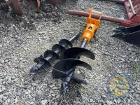 Digger Auger Hydraulic Driven with 2 Augers - 2