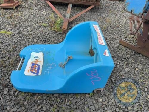 Blue Gas Bottle Trolley