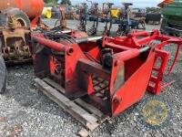 Red Sheargrab c/w Manitou Brackets - 2
