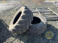 2x 440/65 R24 Michelin Tyres - 3