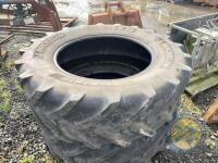 2x 520/70 R38 Michelin Tyres - 2