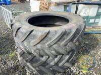 2x 520/70 R38 Michelin Tyres - 3