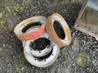 4 Small Steel Wheels - 2