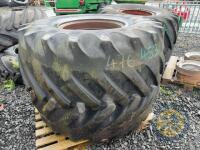 2 66/45/25 Terra Tyres & Rims - 4