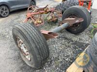 Lorry Axle with 2 Wheels & 2x 10 Stud Complete Wheels with Tyres - 4
