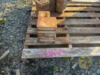 5x Small Tractor Weights - 3