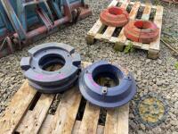 Set of Fordson Wheel Weights - 3