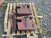 8x John Deere Weights & Attachments Bars - 2