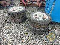 4x 195/65R15 Tyres and Rims - 4