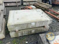 X22 Concrete Slabs 4'11 Long x 3' 3.5 Wide - 2