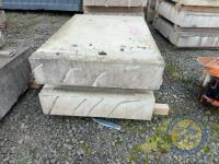 X22 Concrete Slabs 4'11 Long x 3' 3.5 Wide - 3